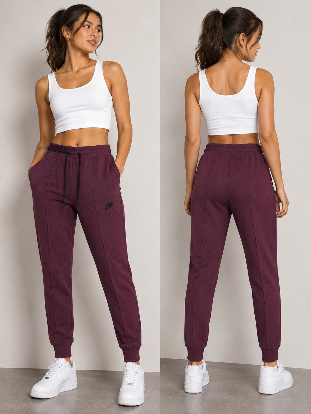 NWT Nike Women's Sportswear Tech Fleece Mid-Rise Joggers